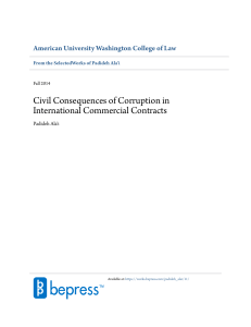 Ala'i - Civil Consequences of Corruption in International Commercial Contracts stamped