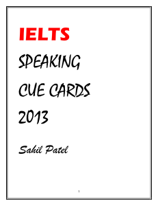 1patel sahil ielts speaking cue cards 2013