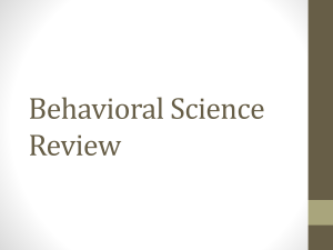 Behavioral Review 