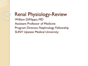 Renal PhysiologyI-Review