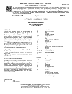 Degradation in Gas Turbine Systems