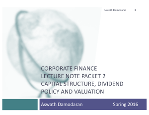 Corporate Finance: Capital Structure