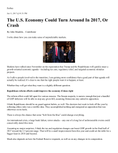 Trump Economic Policies