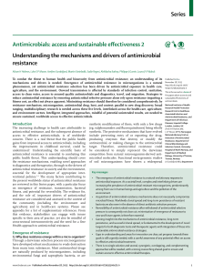 1 - Understanding the mechanisms and drivers of antimicrobial resistance