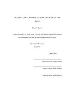 Platelet Microparticles & Sepsis: A Thesis