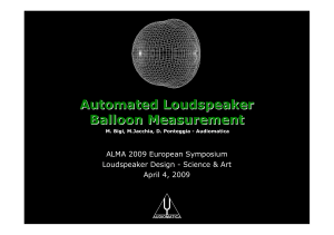 Bigi-loudspeaker balloon response measurement