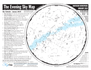 Evening Sky Map January 2019