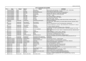 List of Aadhaar Enrolment Centers