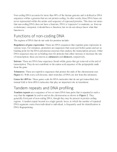DNA Tandem , sequencing