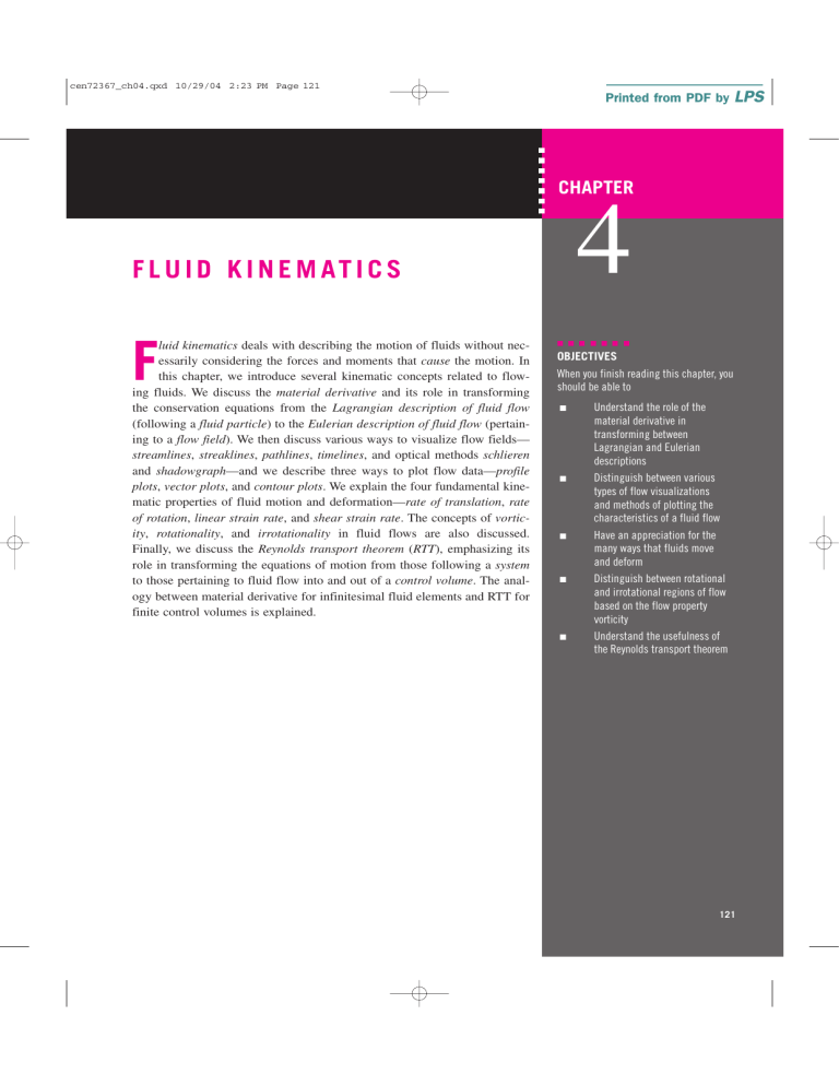 Fluid Kinematics