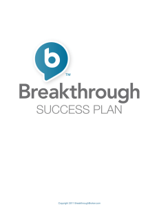 Breakthrough Success Plan
