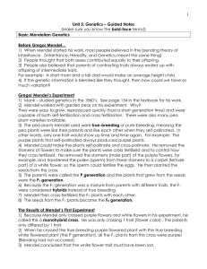 Unit 5 Genetics Guided Notes Page 7 non-mendellan 