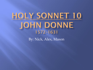 Holy Sonnet 10