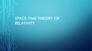 spacetime and relativity