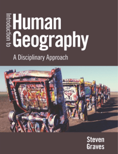 INTRO to HUMAN GEOGRAPHY V2 September 2017 Graves