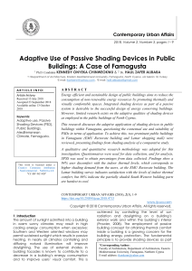 Adaptive Use of Passive Shading Devices in Public Buildings: A Case of Famagusta