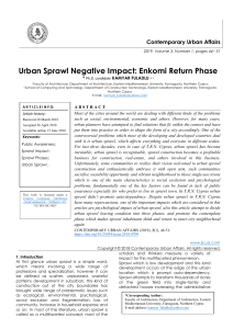 Urban Sprawl Negative Impact: Enkomi Return Phase