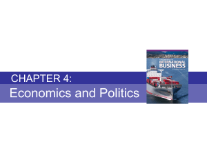 Chapter 4 - Economics and Politics