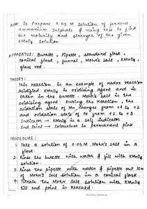 CBSC XI-XII titration practicals