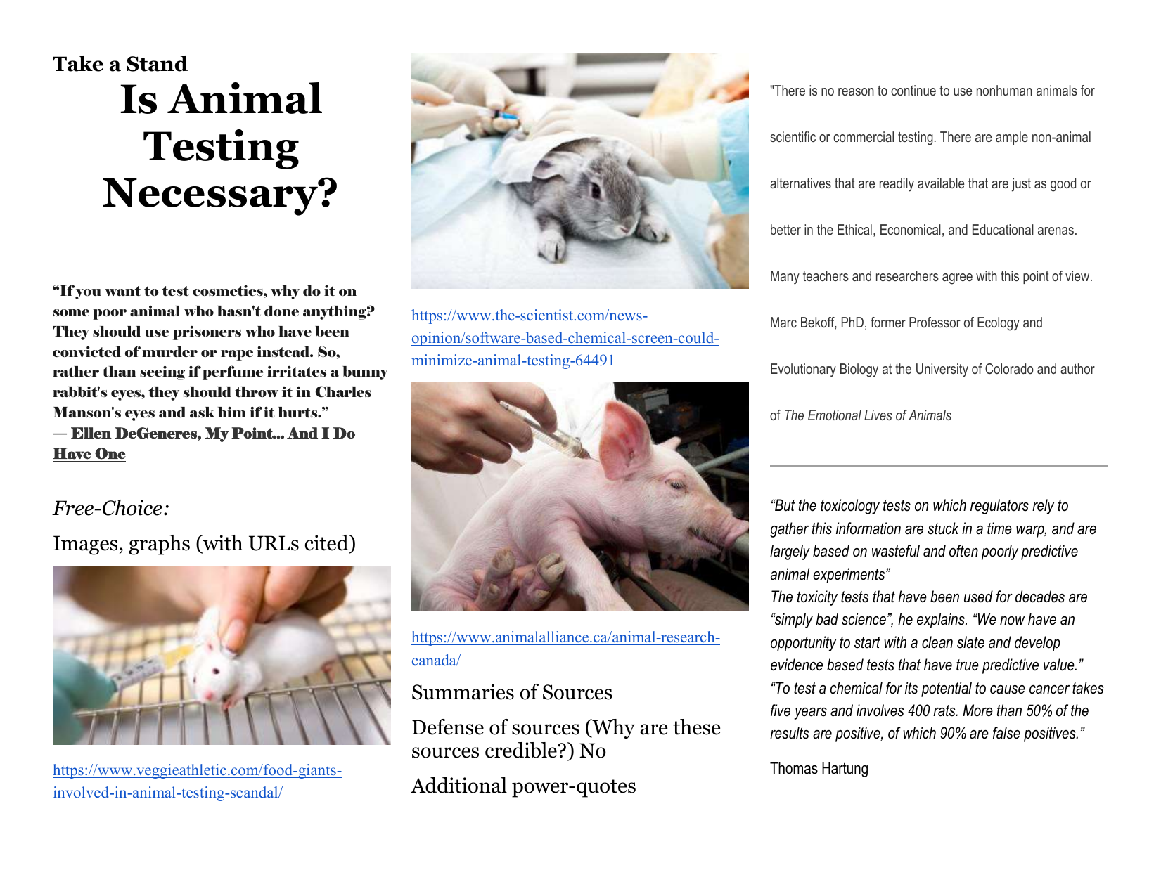 Is Animal Testing Necessary?