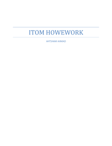 homeowork submission ITOM