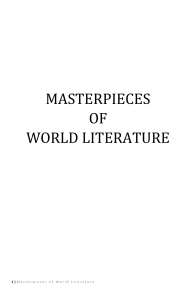 MASTERPIECES OF WORLD LITERATURE COMPILATION