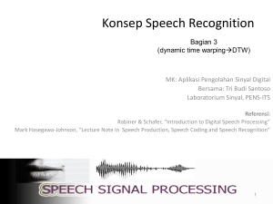 tbs 09 Aplikasi Pengolahan Sinyal Digital Speech Recognition 3