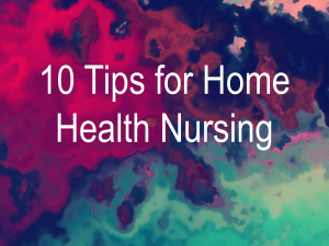 10 Tips for Home Health Nursing