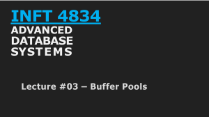  Lecture 03 Buffer Pools