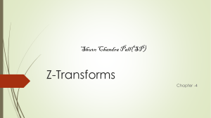 4 chapter Z-Transforms