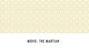 Movie- the martian