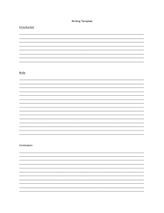 Writing Template