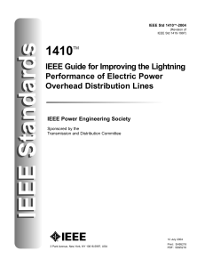 IEEE Std 1410-2004 (Revision of IEEE Std 1410-1997) --- IEEE guide for improving the lightning performance of electric powe