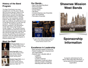 Band Corporate Sponsor Brochure 2018