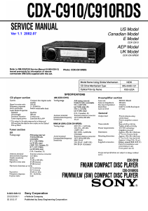 CDXC910ServiceManual