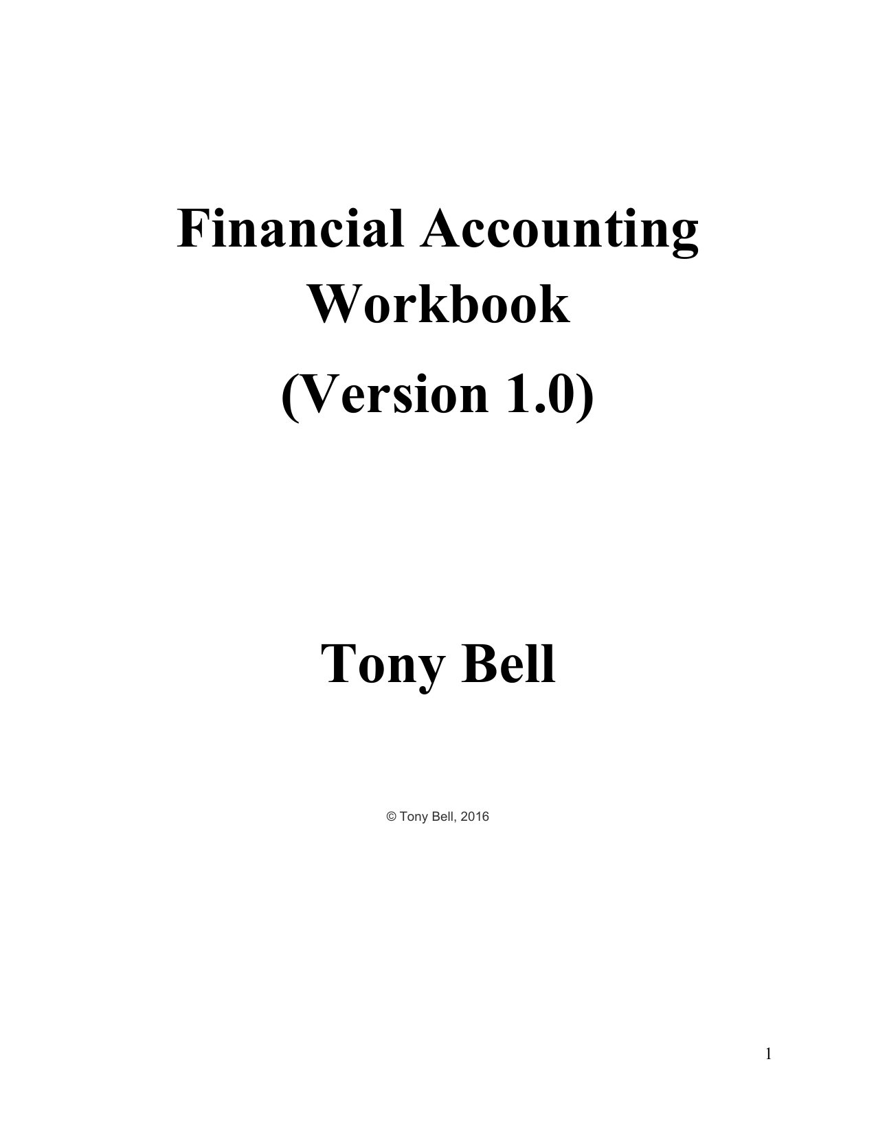 accounting financial assignment