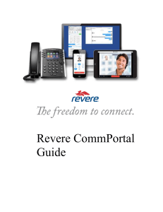 Revere CommPortal Guide