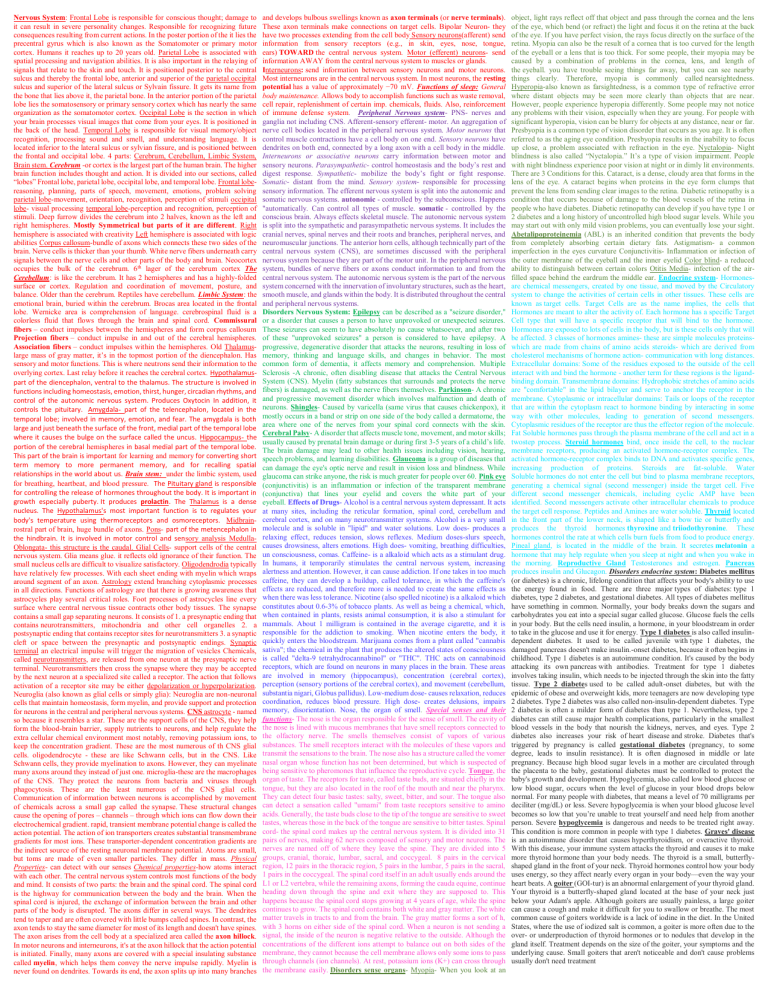 Science Olympiad Anatomy And Physiology Cheat Sheet