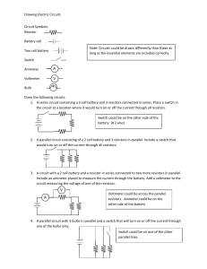 Drawing electric Circuits solutions