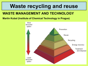 10) waste recycling and reuse