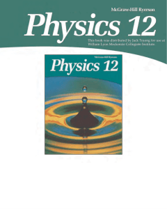 McGraw-Hill Ryerson - Physics 12