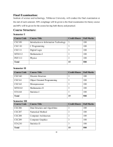 IT 3rdSem Syllabus