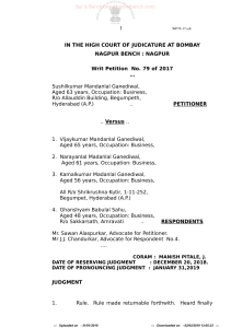 Sushikumar-Mandanlal-Ganediwal-v-Vijaykumar-Madanlal-Ganediwal-Bombay-HC-Jan-2019-Bailiff's report on service of summons is not a public document-18pg