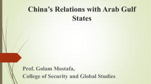 China’s Relations with Arab Gulf States order