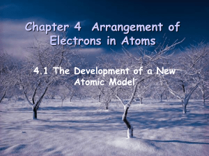 Chapter 4  Arrangement of Electrons in Atoms [Autosaved]