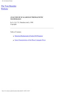 [Bearden] Analysis of Scalar EM Technology(BookFi)