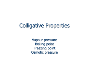 Colligative Properties