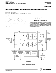 AC-motor drive using integrated power stage