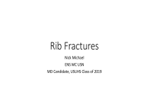Mrig Score Rib Fractures: Diagnosis, Management, and Surgical Options