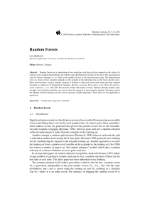 Breiman2001 Article RandomForests